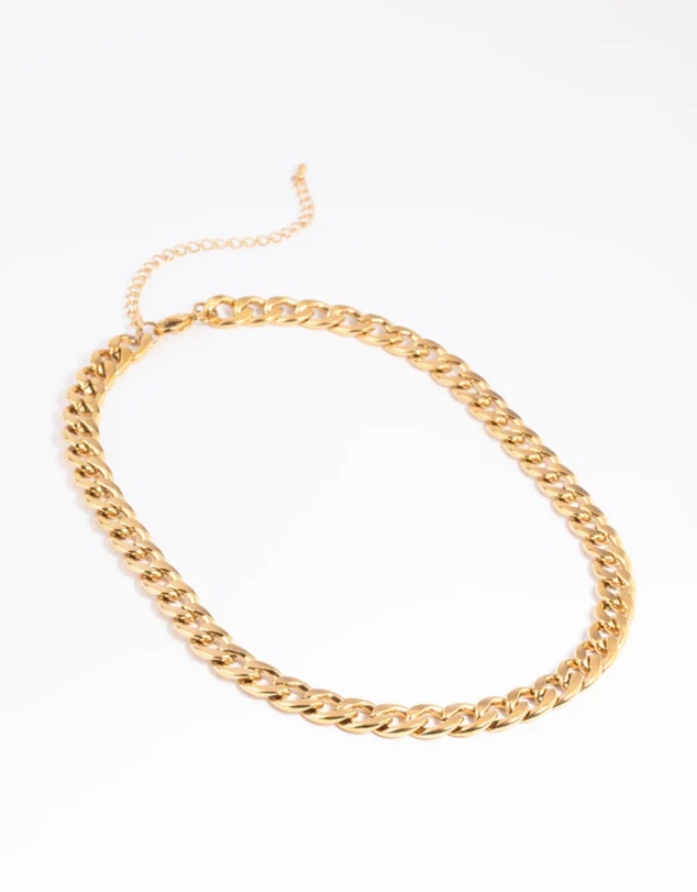 Lovisa - Waterproof Gold Plated Stainless Steel Chunky Chain Necklace