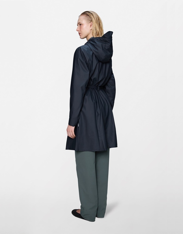 RAINS - Curve Women's Long Jacket Navy