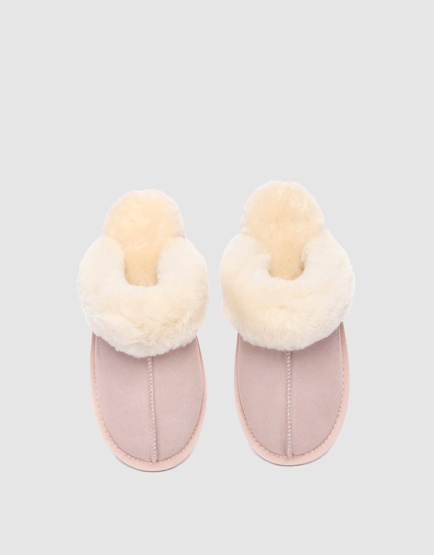 EVERAU - EverAU Ugg Rosa Slipper Suede Cow Suede Upper House Shoes