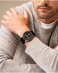 Fossil - Fossil Blue Black Analogue Watch