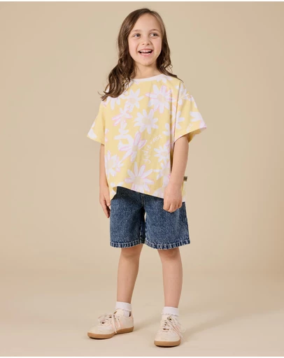 Goldie + Ace - Carpenter Denim Shorts- ICONIC EXCLUSIVE - Babies-Kids