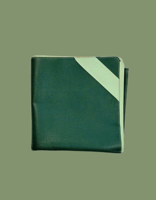 porter green - privv | vegan leather waterproof picnic rug