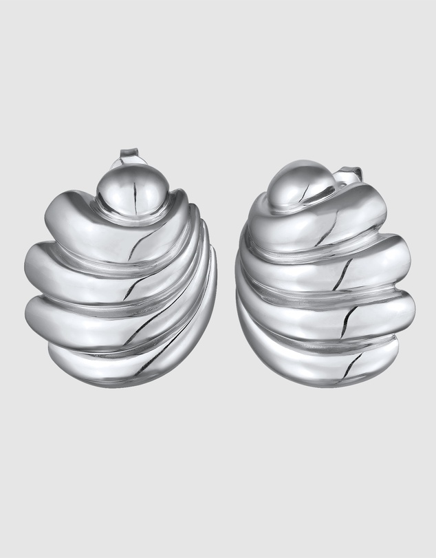 Elli Jewelry - Shell Stud Earrings in 925 Silver
