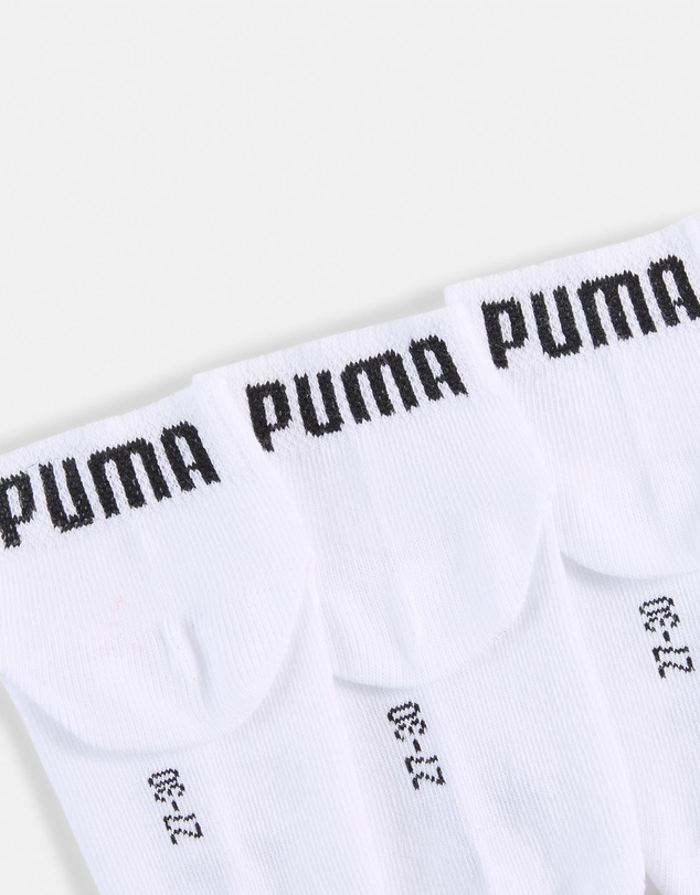 Puma - 3-Pack Plain Quarter Socks - Kids-Teens