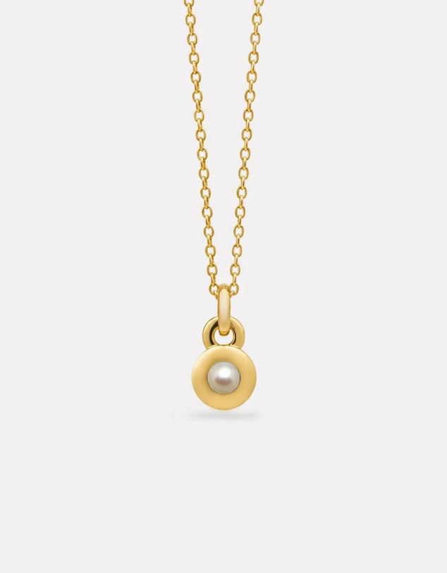 Najo - June Gold & Pearl Birthstone Necklace
