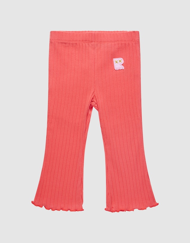 Rock Your Baby - Disco Flare Baby Legging in Raspberry