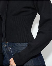 Dazie - Mira Cinched Waist Button Up Cardigan