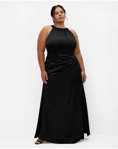 City Chic - Celina Halter Maxi Dress