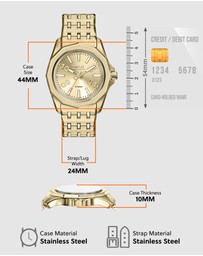Diesel - Stinger Gold Tone Analogue Watch