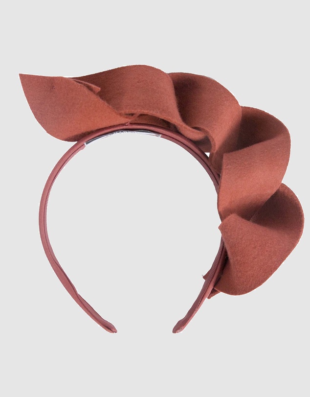Max Alexander - Felt Rust Spiral Fascinator