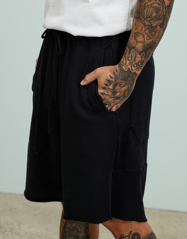 Surrounded By Ghosts - The Andesine Low Crotch French Terry Drawstring Shorts