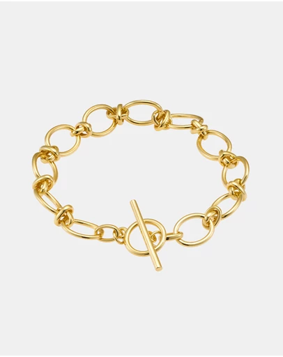Zoe Olivia - 14K Gold Vermeil Linked T-Bar Bracelet