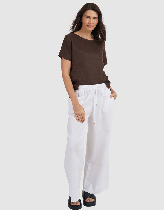 CAMIXA - Teena Linen T-shirt Top