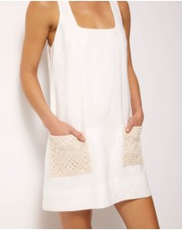 AERE - Mariella Linen Mini Dress
