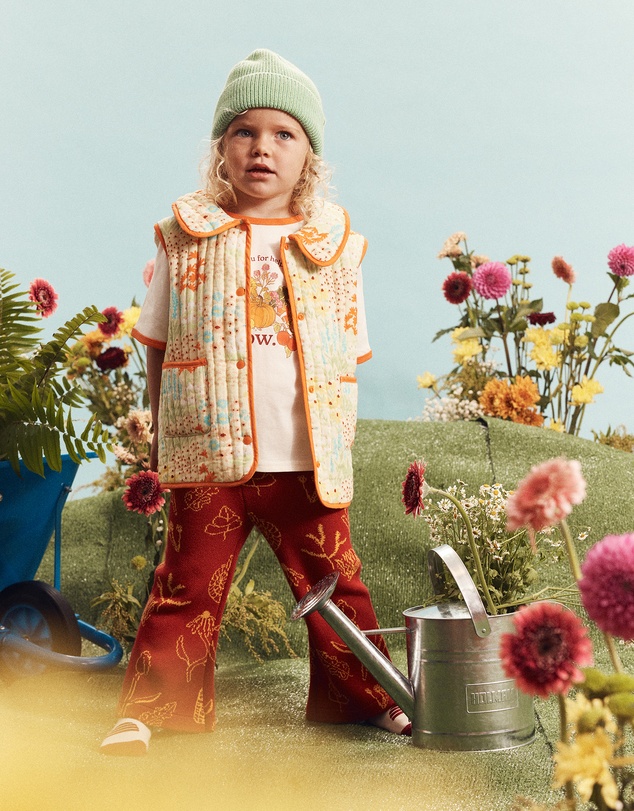 Banabae - Garden Treasure Flared Knit Pants - Kids