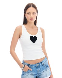 THE TALES - We Love 3D Velvet Heart Singlet