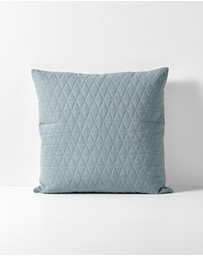 Aura Home - Chambray Quilted European Pillowcase