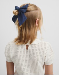 Country Road - Denim Bow Clip