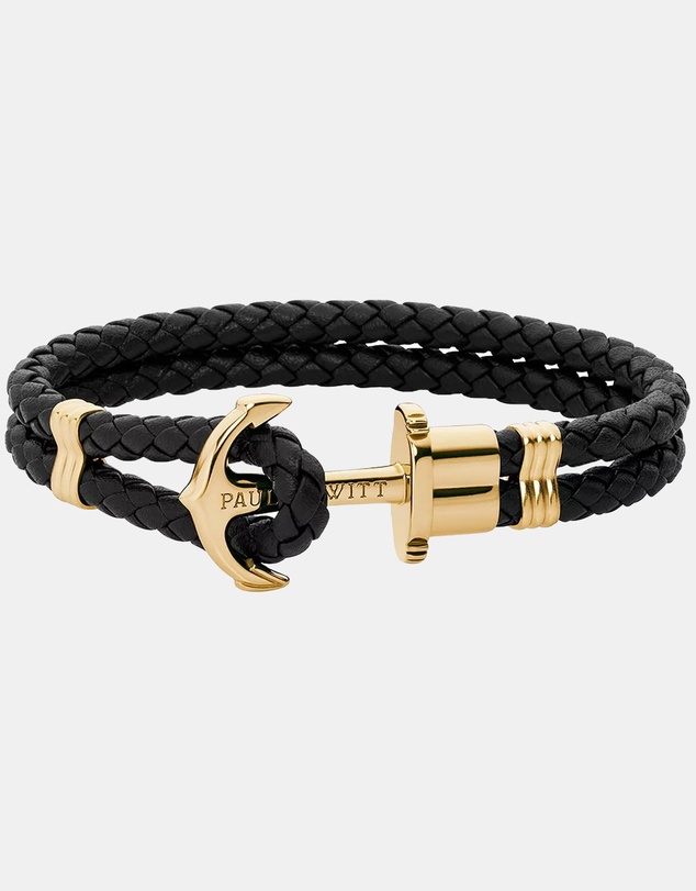 Paul Hewitt - Phrep Black Leather XXL Bracelet