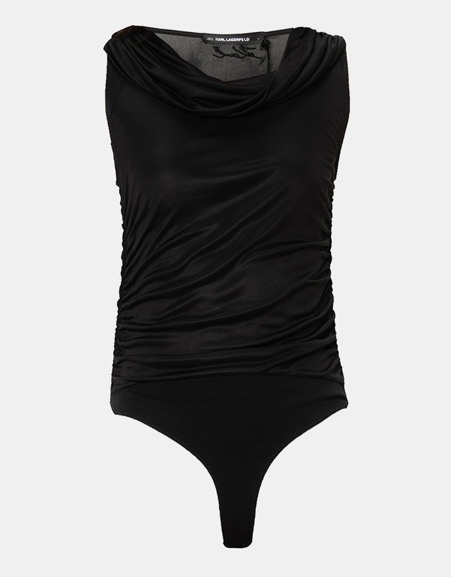 Karl Lagerfeld - Drapey Jersey Bodysuit