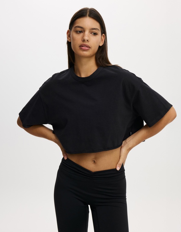 Cotton On Body Active - Relaxed Crop T-Shirt