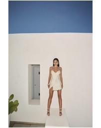 Bardot - Alerie Lace Satin Mini Dress