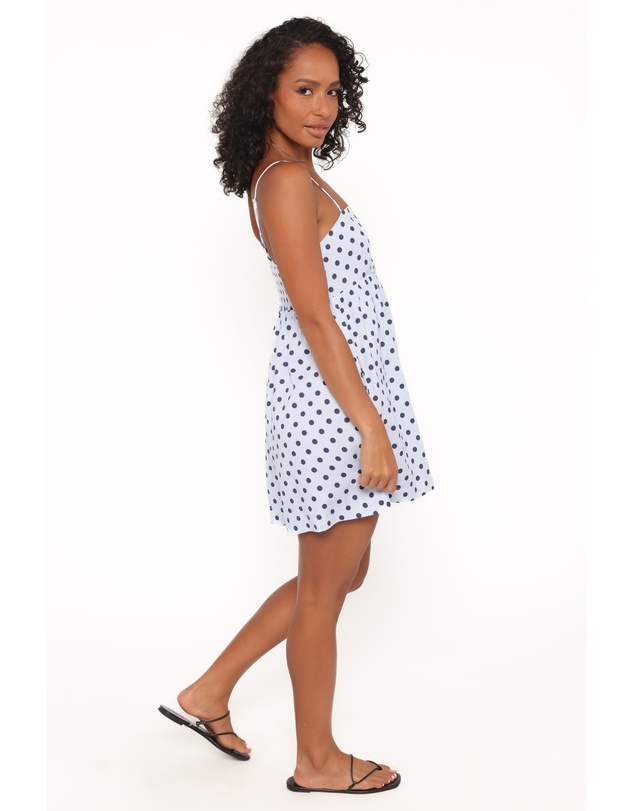 Petal & Pup - Quinley Playsuit - Blue Polka Dot