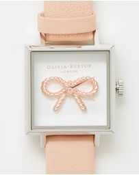 Olivia Burton - 3D Vintage Bow Midi Square Dial Watch