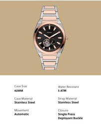Fossil - Everett Two Tone Analogue Watch