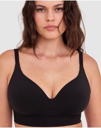 Bras N Things - Base Layers Wirefree Full Coverage - Black