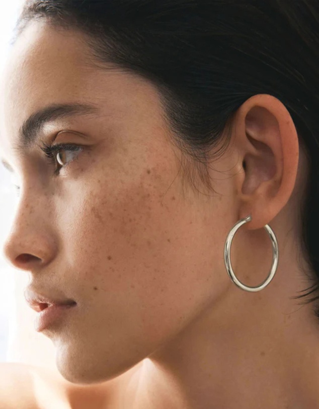 SAINT VALENTINE - Classic Hoops Large - Silver