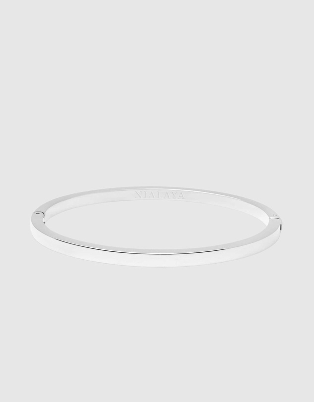 Nialaya Jewellery - Men's Simplicity Bangle