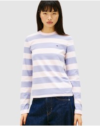 Tommy Jeans - Regular S Flag Jersey Long Sleeve Tee