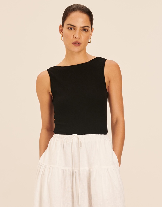 AERE - Cotton Boat Neck Tank