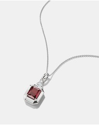 THOMAS SABO - THOMAS SABO Necklace with Red Octagon Zirconia Pendant