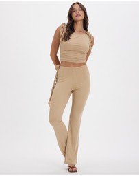 Dazie - High Velocity Rosette Mesh Pants