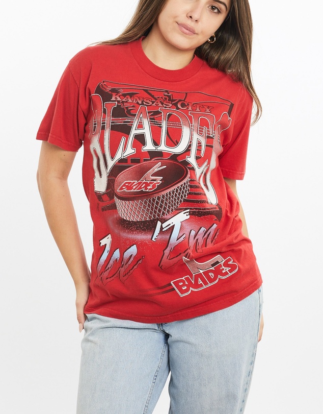 Vintage by The Real Deal - Pre Loved - Vintage 90s IHL Kansas City Blades Tee