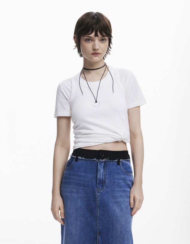Desigual - Two-tone skirt