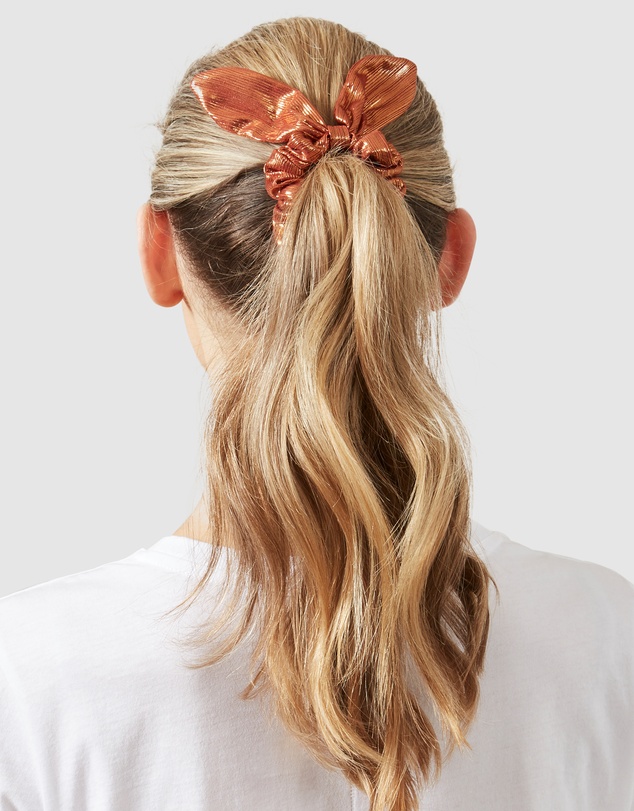 French Connection - Metallic Scrunchie