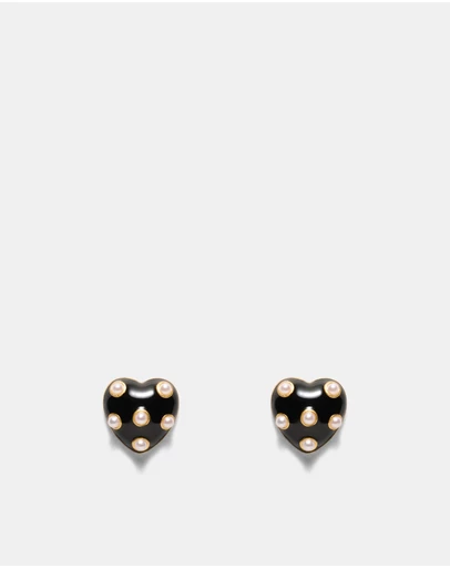 MIMCO - Polka Heart Stud Earrings