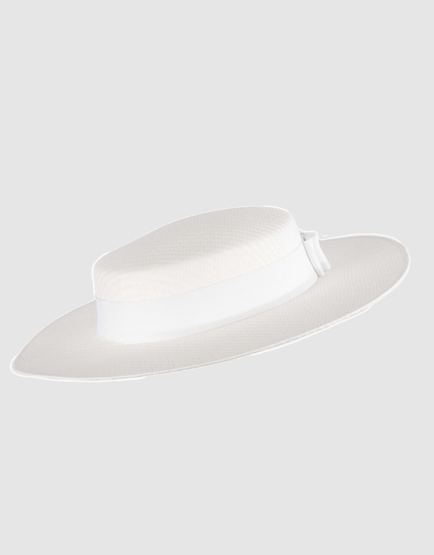Max Alexander - White Boater Hat