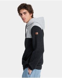 Quiksilver - Mens Keller Block Zip Up Hoodie