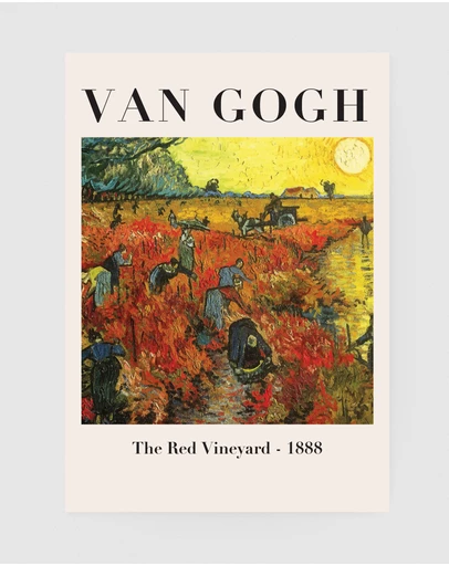 Inka Arthouse - The Red Vineyard by Van Gogh Art Print