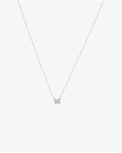 Michael Hill - Butterfly Necklace with Diamonds in Sterling Silver