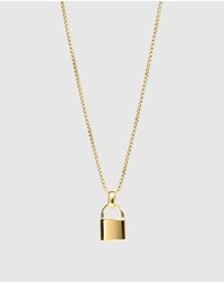 Najo - Love Lock Yellow Gold Pendant (45cm + 5cm ext)