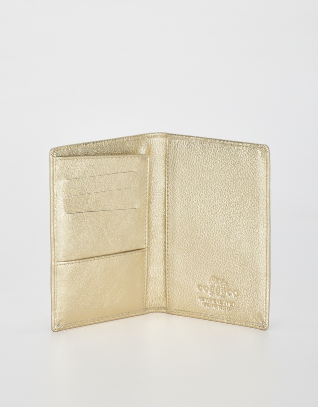 Cobb & Co - Billy Metallic Leather RFID Passport Holder
