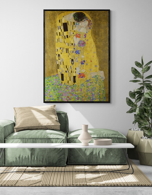 Inka Arthouse - The Kiss by Gustav Klimt Art Print