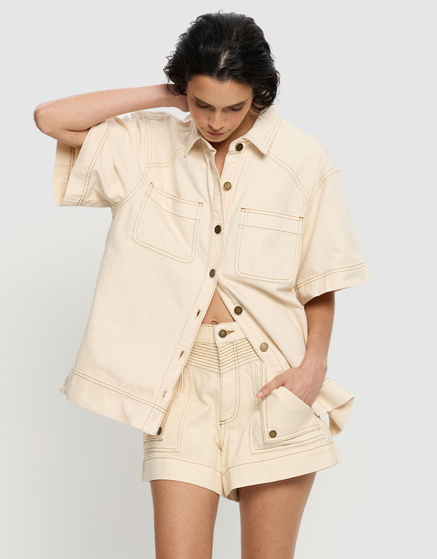 KIVARI - Celene Denim Shorts