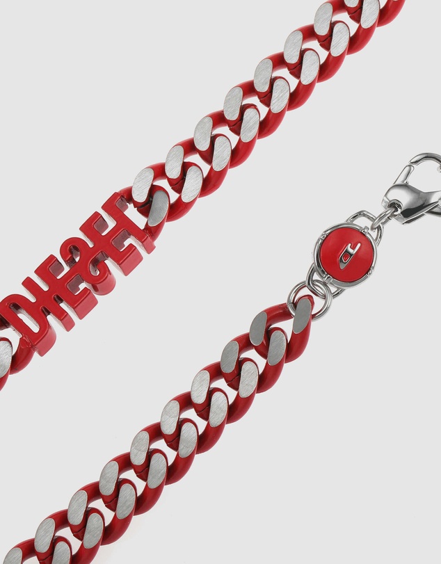Diesel - Steel Red Necklace