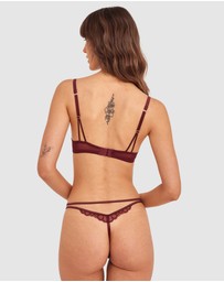 Bras N Things - Daisy String - Berry
